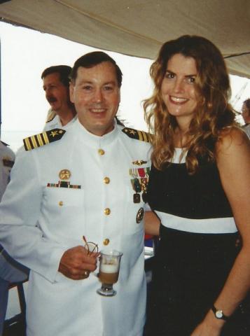 Melissa Lake and Captain Duffie 